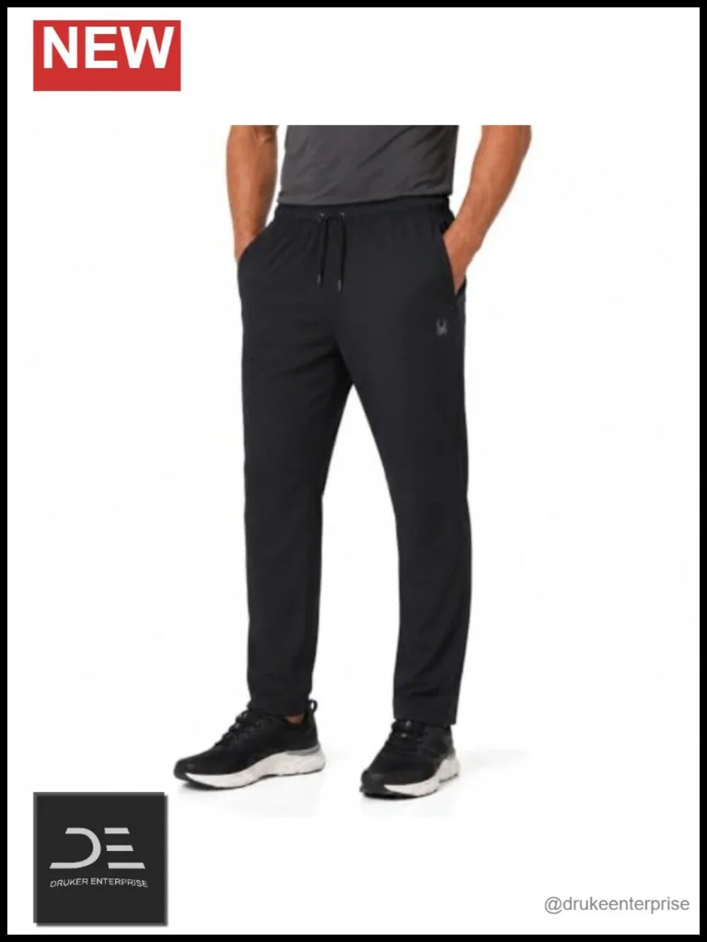 Spyder Sweatpants for Men with Zip Pockets - Lightweight Stretch Joggers